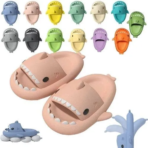 Shark Design Comfort Slides — Gullee Gadgets Fun Footwear — wholesale Kitchen & Drinkware by the case