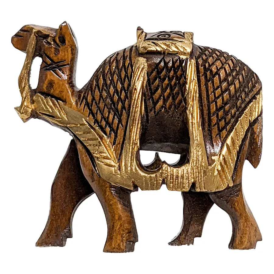 Hand Carved and Hand Painted Wood Camel Home Decores — wholesale Home & Décor by the case
