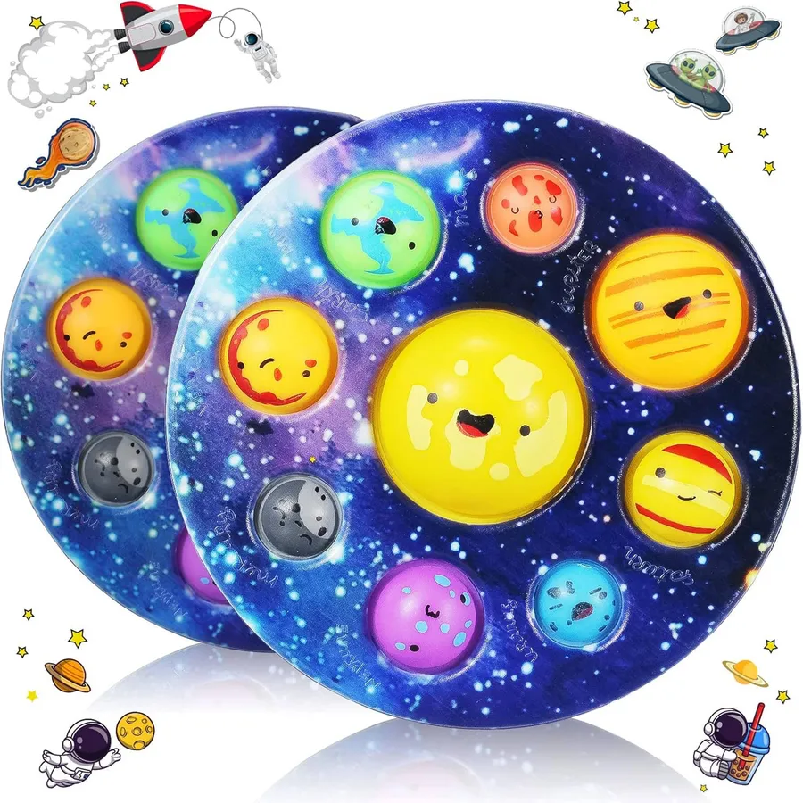 Fidget Sensory Toy Solar System Planet Pop Board - STEM Educational Classroom Toy — wholesale Fidgets & Sensory by the case