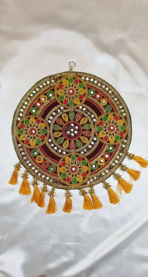 Flower Stone Wall Hanging - Handmade Emb Keeraft Home Gifts — wholesale Home & Décor by the case