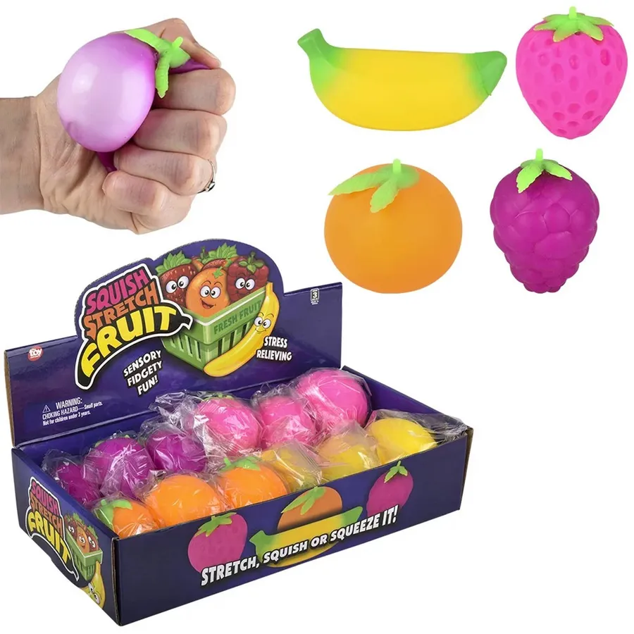 Squish Stretch Fruit Toy In Bulk — wholesale Plush & Squishies by the case