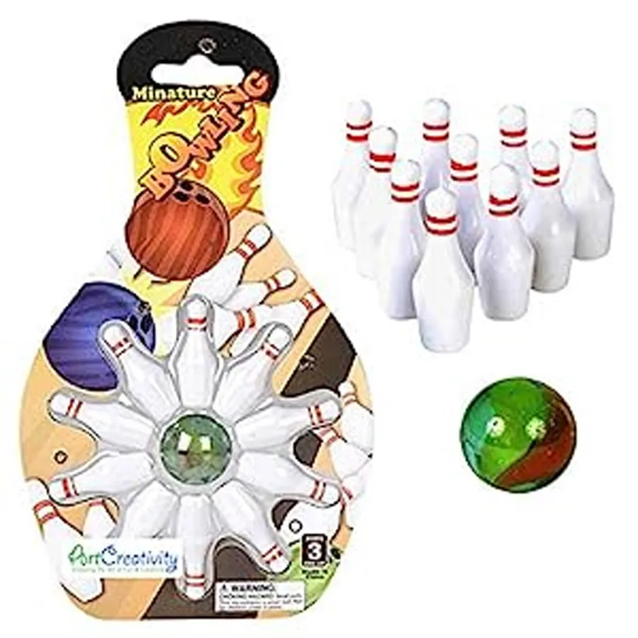 Keeraft Mini Bowling Game Toy Portable Bowling Set (MOQ: 12) — wholesale Toys & Games by the case