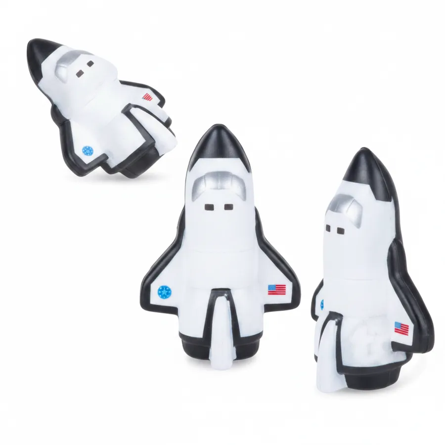 4.75" Squish Space Shuttle — wholesale Plush & Squishies by the case