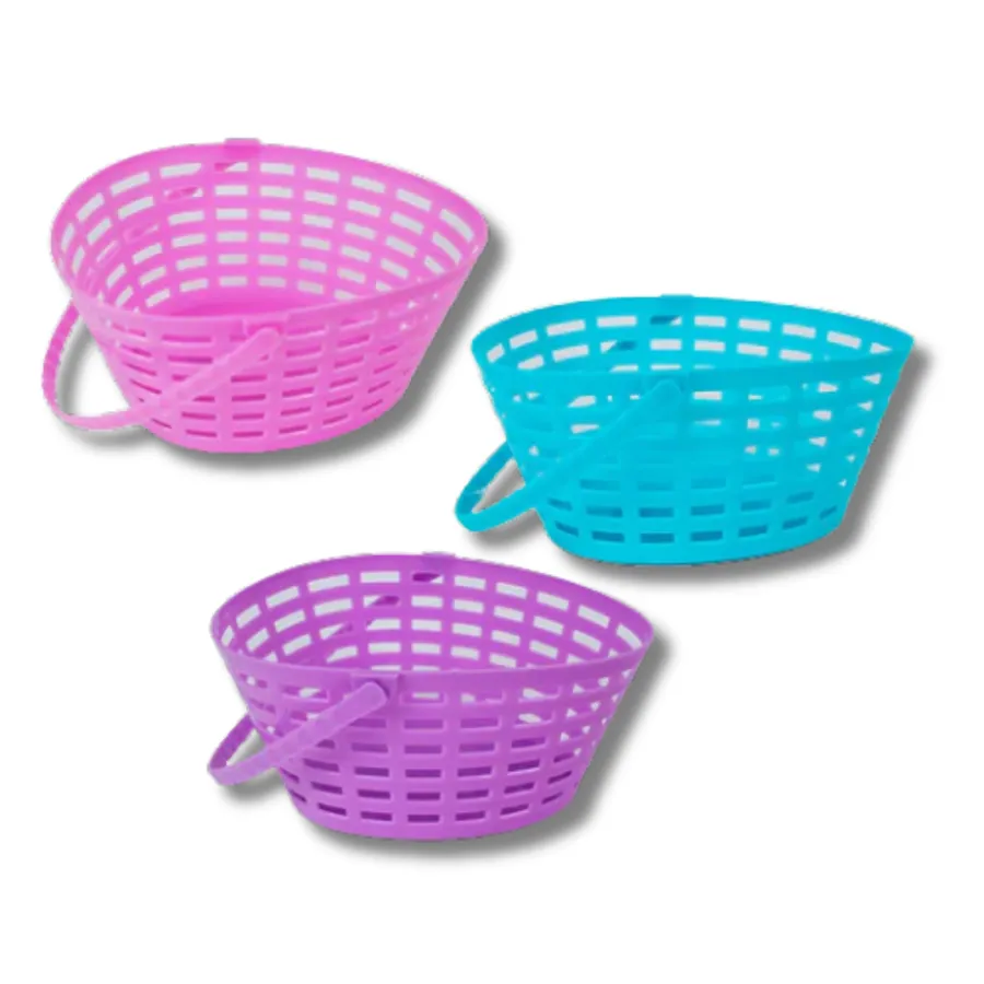 Easter Egg Shape Plastic Basket Assorted — wholesale Seasonal & Holiday by the case