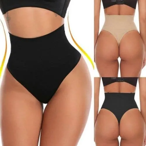 Women's High-Waist Slimming Thong | Black Body Shaping — wholesale More Wholesale Goods by the case