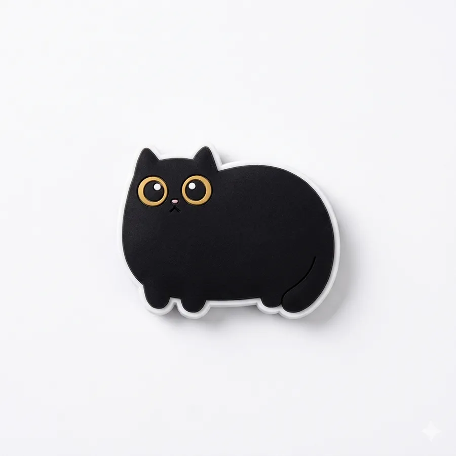 Chubby Black Cat Magnet – Cute Gift Bestseller — wholesale Pet by the case