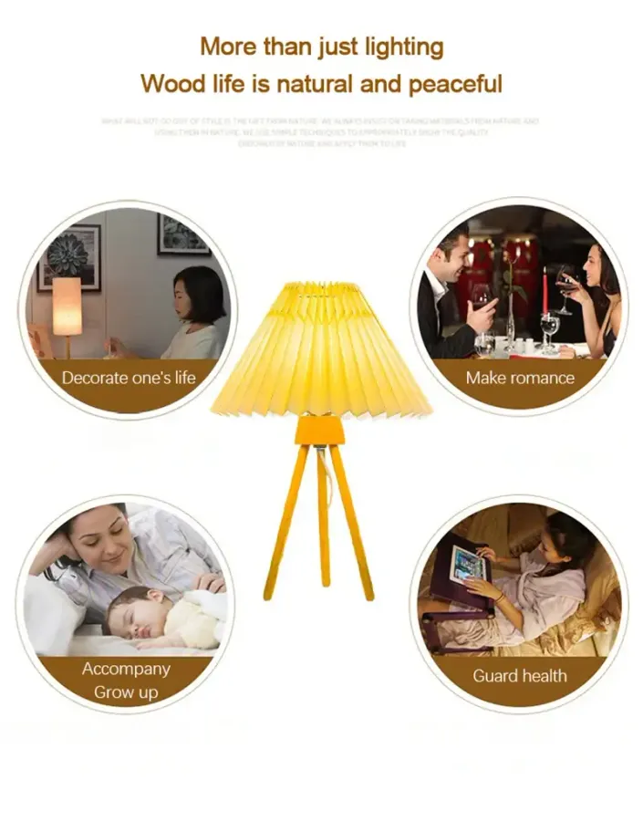 Nordic LED Pleated Foldable USB Night lamp — wholesale Tech & Gadgets by the case