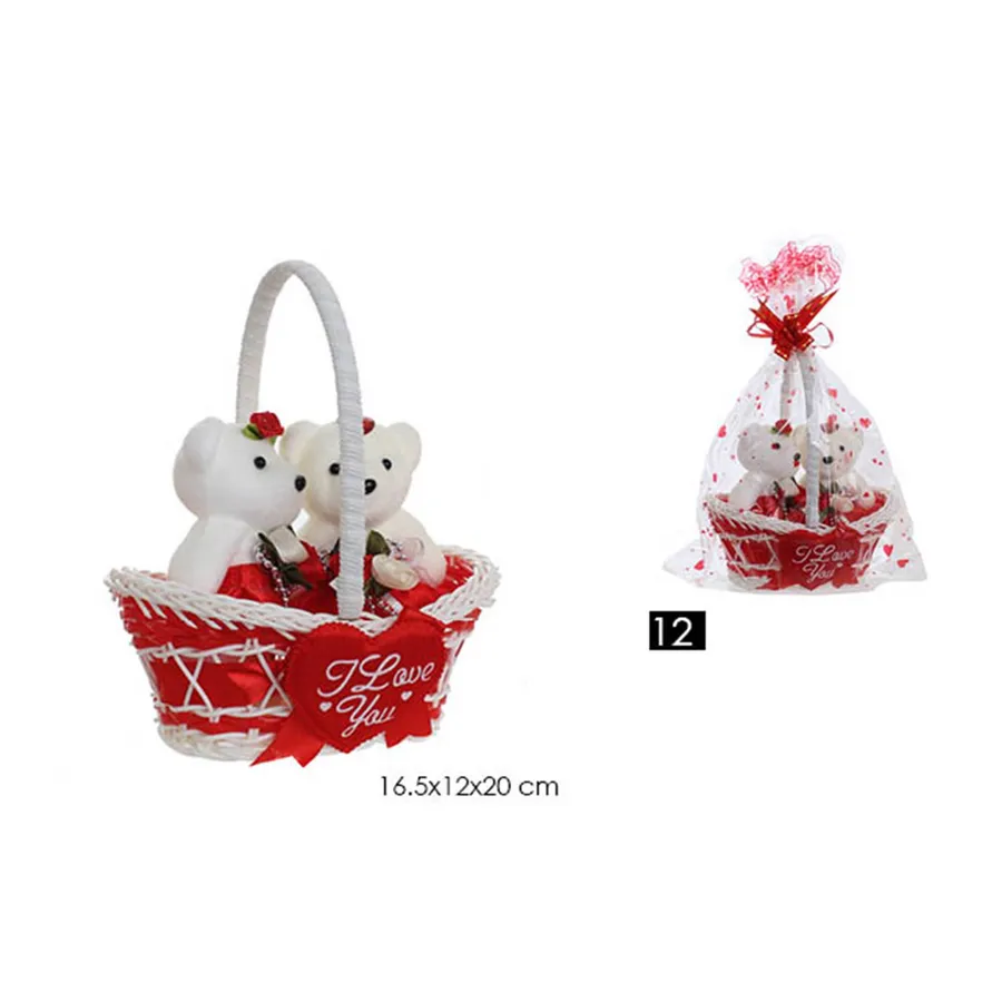 Decorative Teddy Bear Basket For Holiday Décor Gift — wholesale Seasonal & Holiday by the case