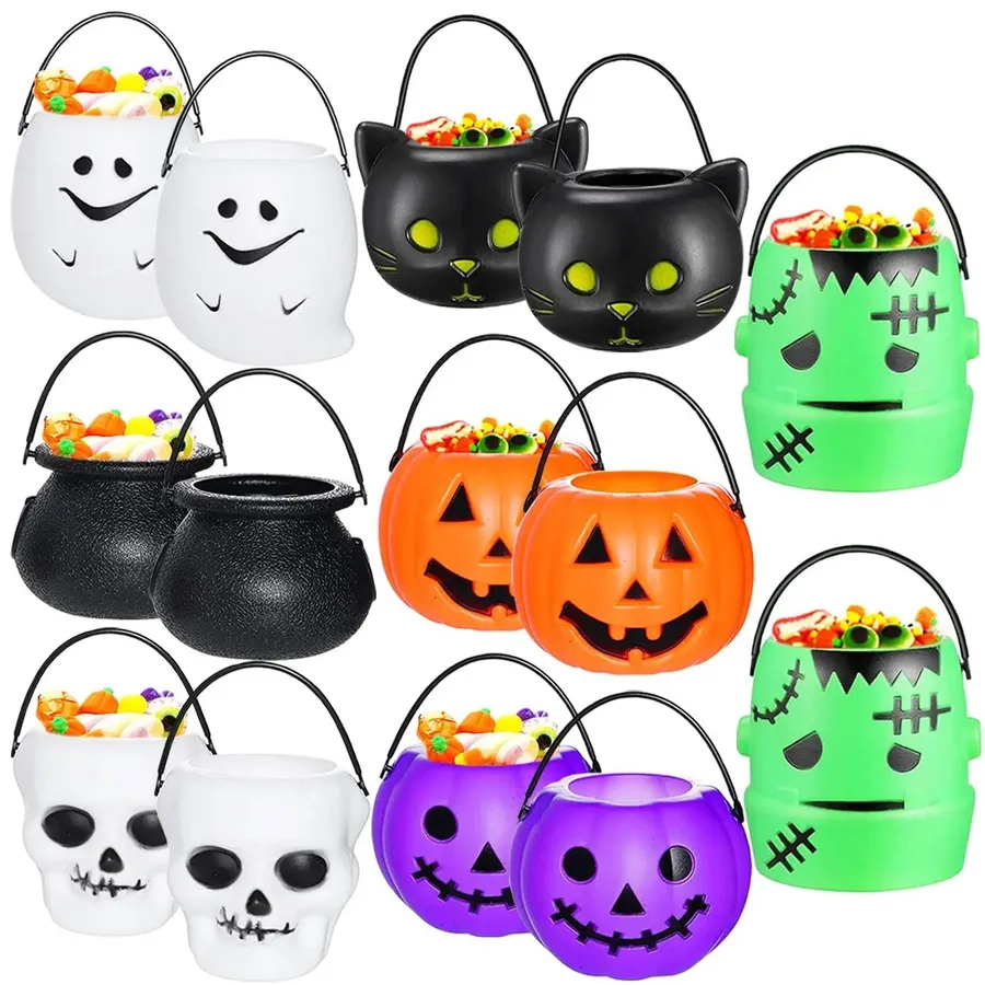 Mini Plastic Candy pumpkin Bucket Home Décor — wholesale More Wholesale Goods by the case