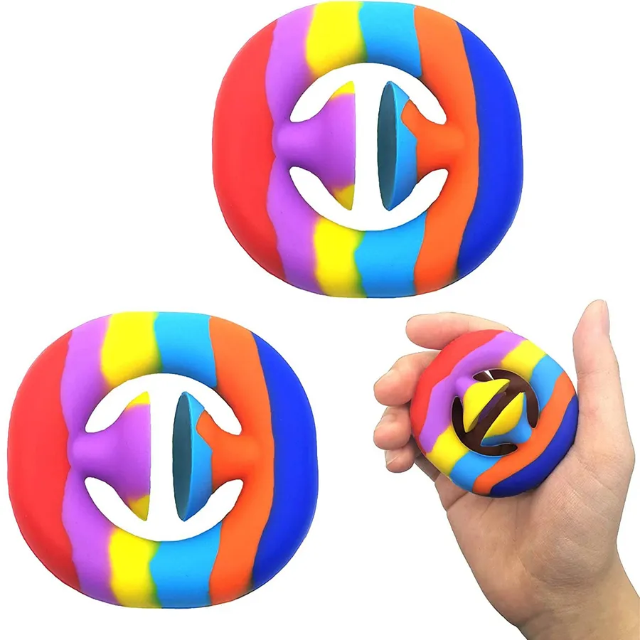 Rainbow Snapping Hand Grip Kids Toy — wholesale Toys & Games by the case