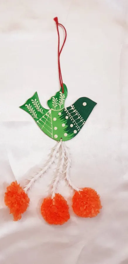 Colorful Bird Hanging - Handmade Embosse Keeraft Home Gifts — wholesale Home & Décor by the case