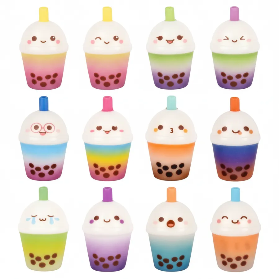 Bubble Tea Squishy Toy - 3.25-Inch Sensory Stress Ball & Fidget Toy — wholesale Fidgets & Sensory by the case