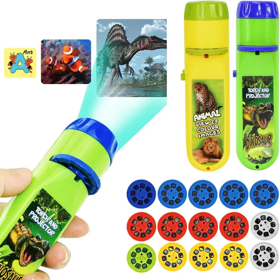 Animals Theme Projector Night Light Kids Toy- Assorted — wholesale Home & Décor by the case