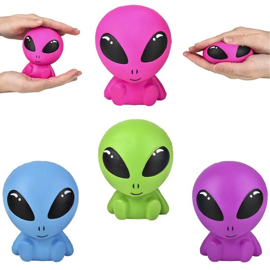 Big Rubber Alien Collectible Squeeze Toy Keeraft Home Gifts — wholesale Fidgets & Sensory by the case