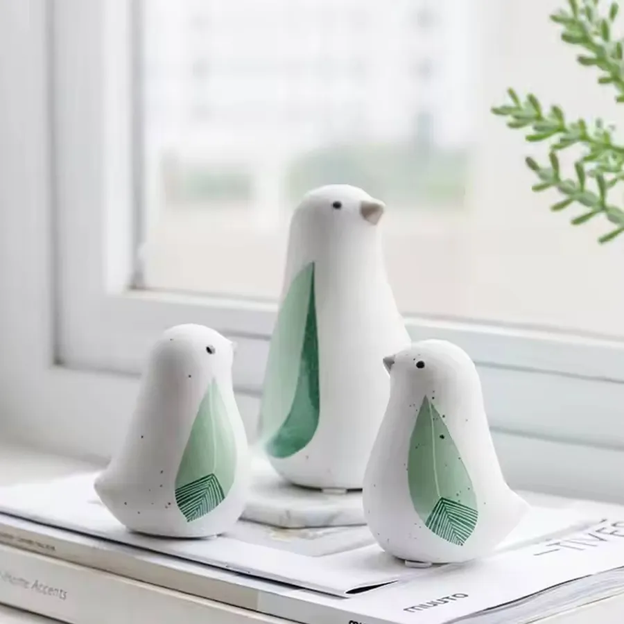 Ceramic Bird Figurine Sculptures For Home Décor — wholesale Home & Décor by the case