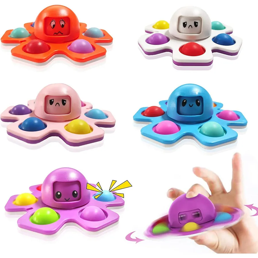 Moody Octopus Fidget Fun Spinner Kid Toys Bulk In Bulk — wholesale Fidgets & Sensory by the case