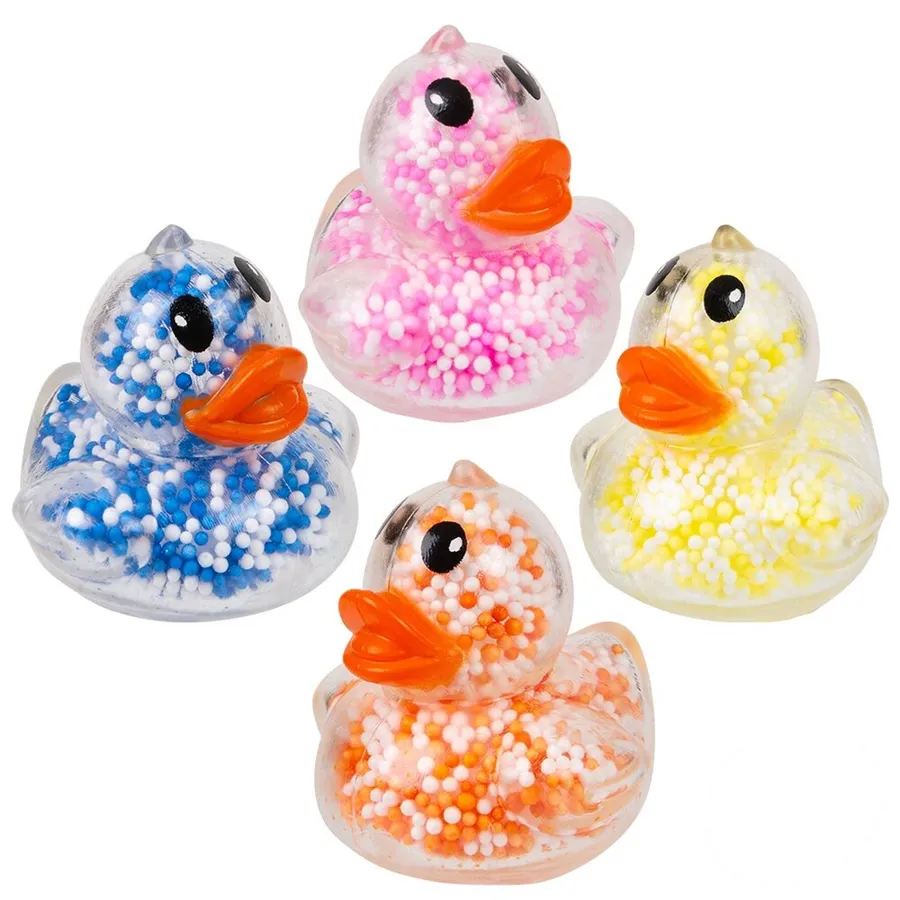 Squishy Toys Mini Squeezy Foam Bead Ducky Kids Sensory Fidget - Assorted — wholesale Fidgets & Sensory by the case
