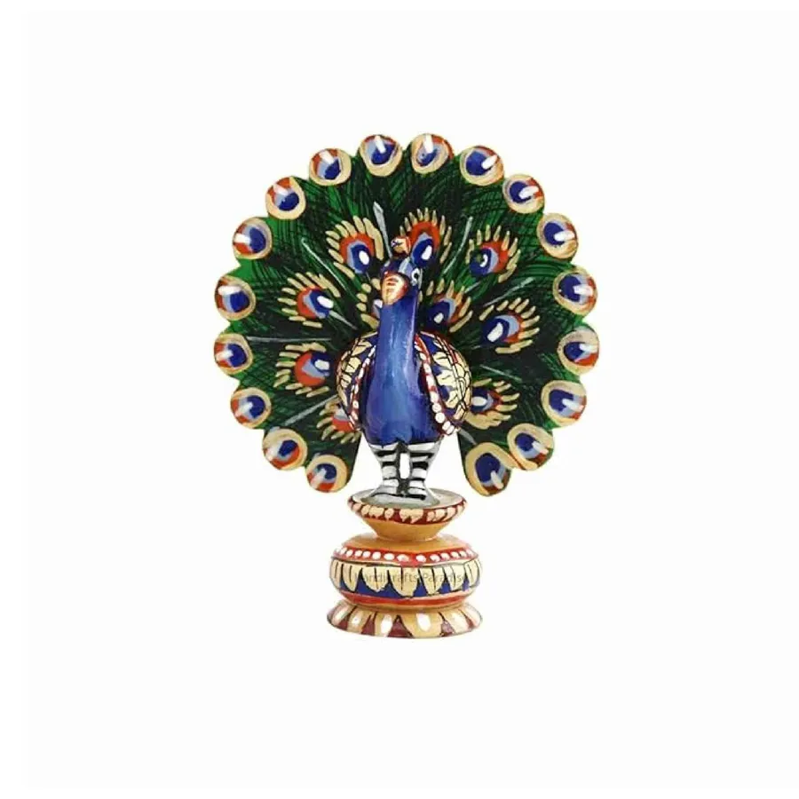 Wooden Dancing Peacock for Home Decore Creative — wholesale Home & Décor by the case