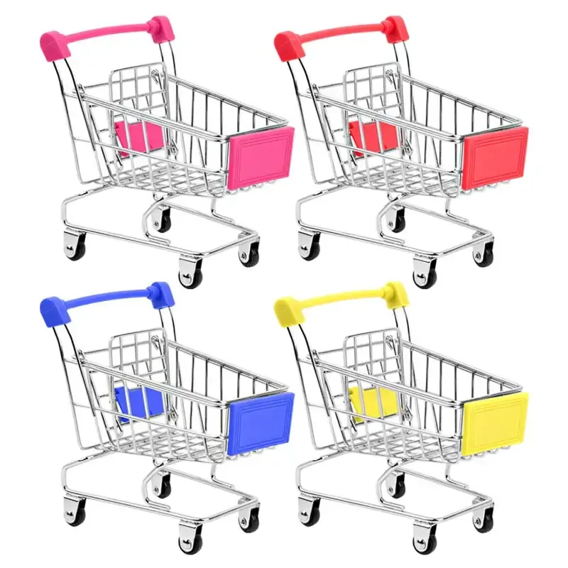 Mini Shopping Trolley Cart – Kids Toy Decor — wholesale Home & Décor by the case