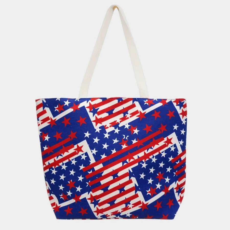 USA Flag Printed Beach Tote Bag for Home Decore — wholesale Bags & Backpacks by the case