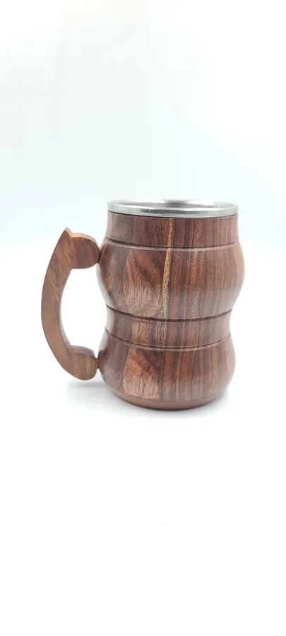 Best Wooden Mug with Handle - Perfect fo Keeraft Home Gifts — wholesale Kitchen & Drinkware by the case