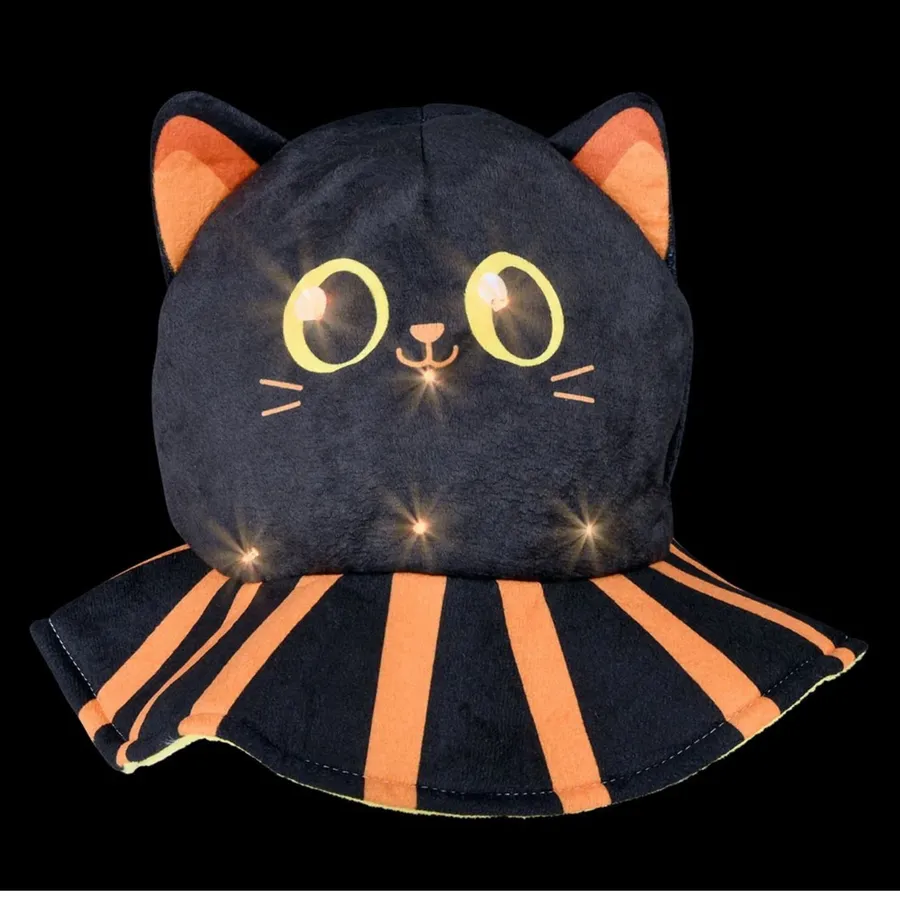 Light Up Halloween Themed Cat Hat For Kids — wholesale Seasonal & Holiday by the case