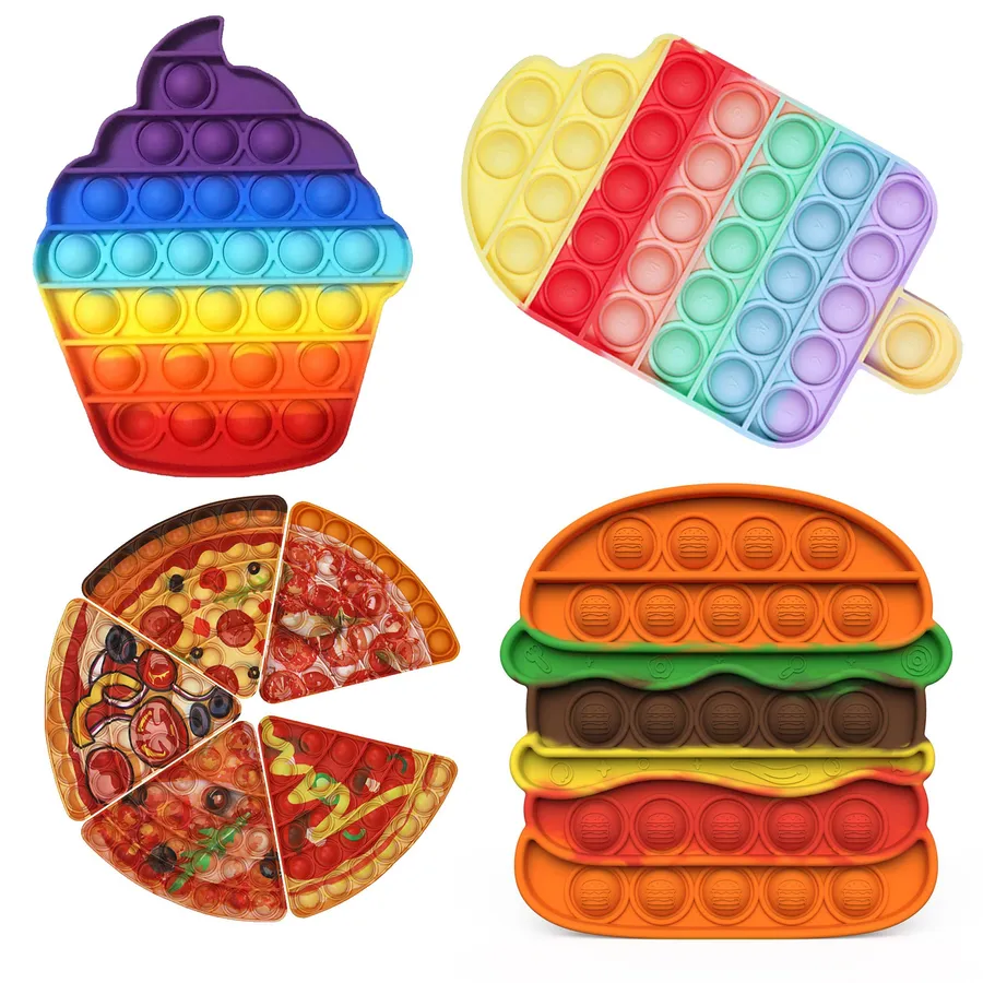 Mix Food Fidget Popper Kids Toy- Assorted — wholesale Fidgets & Sensory by the case