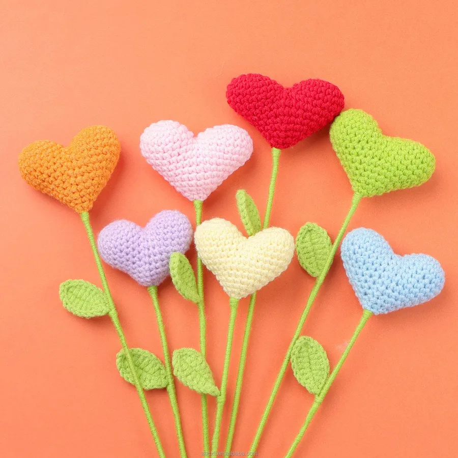Handmade Wool Knitted Flower For Home - Assorted — wholesale Home & Décor by the case