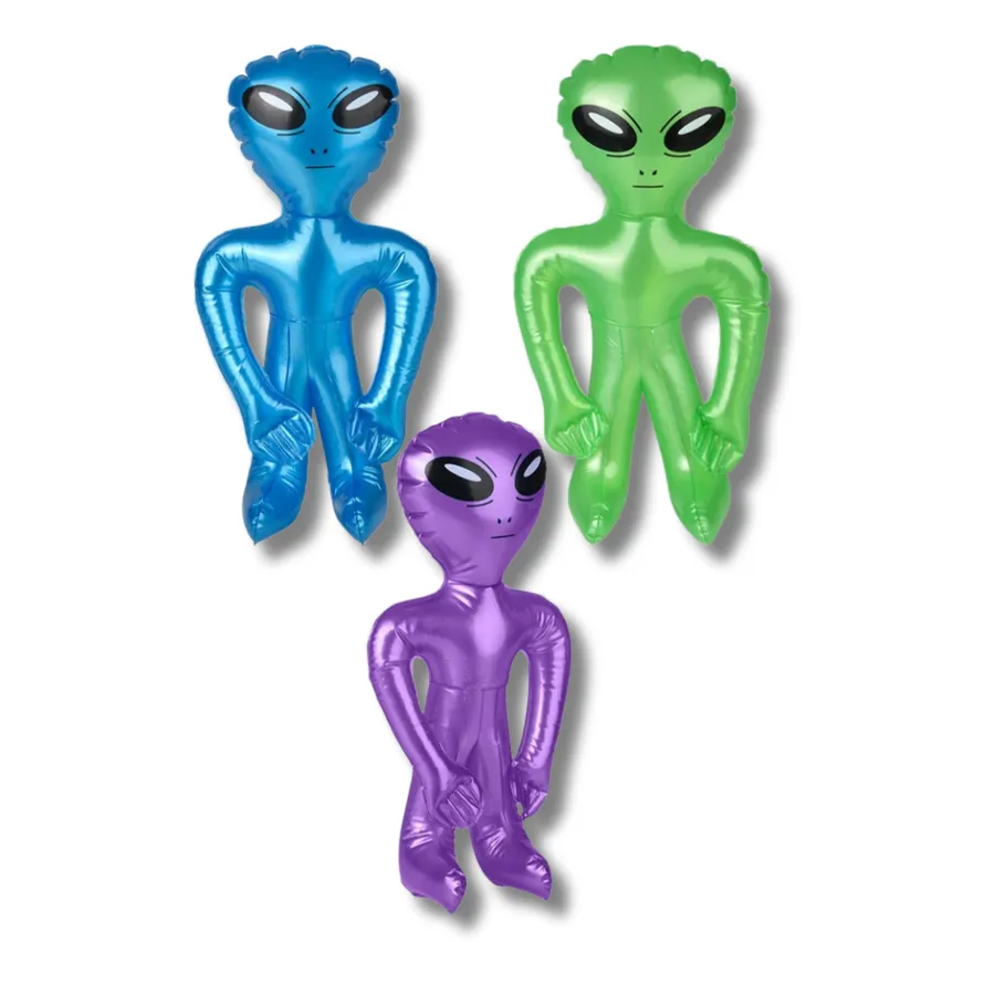 Inflatable Alien Kids Toy - Assorted — wholesale Toys & Games by the case
