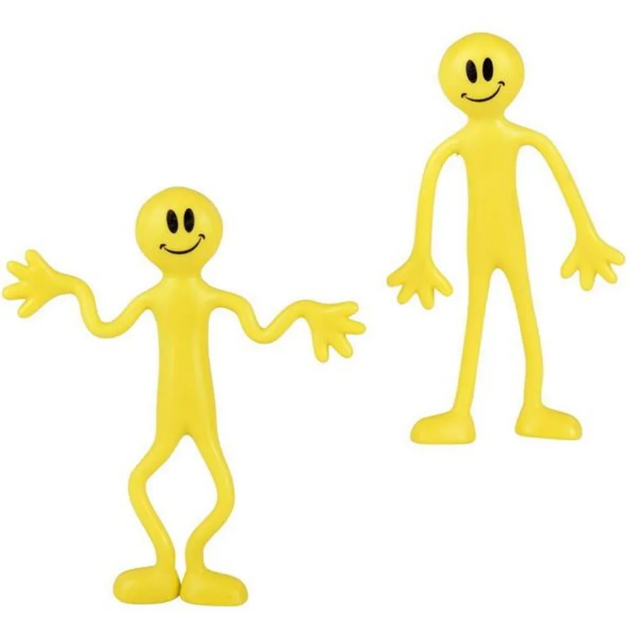 New Stylish 5-inch Bendable Smile Figure Fidget Toy For Kid — wholesale Fidgets & Sensory by the case