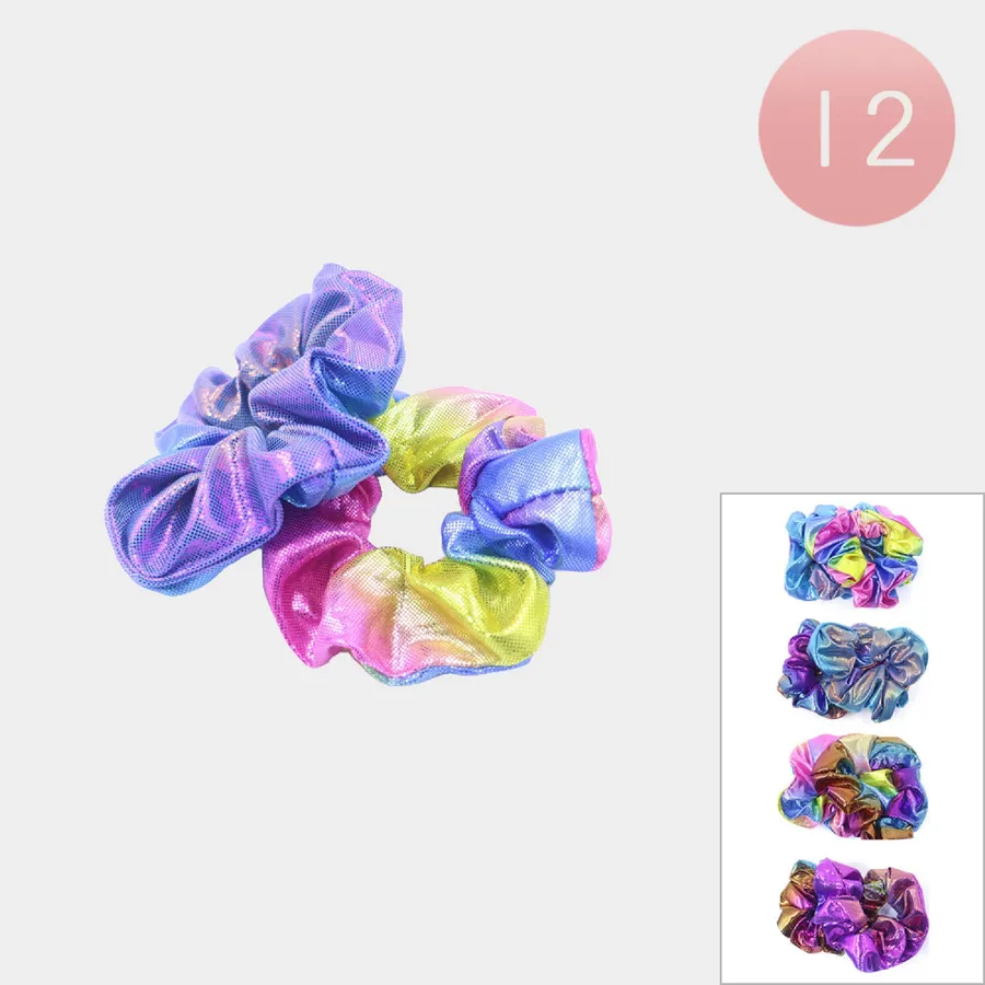 Burnout Scrunchies Hair Bands Set of 2 — wholesale Apparel & Accessories by the case