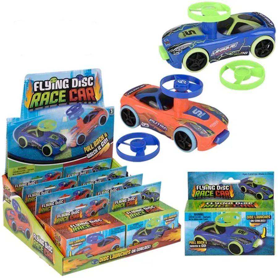 Racking Cars Flying Disc Kids Toy- Assorted — wholesale Toys & Games by the case