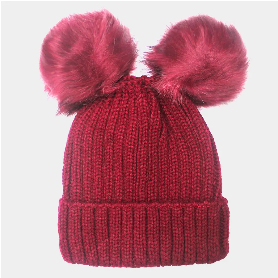 Pom Knit Beanie Hat For Women - Assorted — wholesale Apparel & Accessories by the case