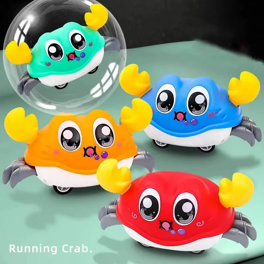 Cute Sensing Crawling Crab Kids Toy - Assorted — wholesale Toys & Games by the case