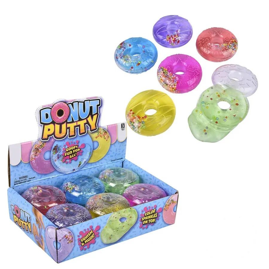 Donut Putty Slime Kids Toy - Assorted — wholesale Fidgets & Sensory by the case