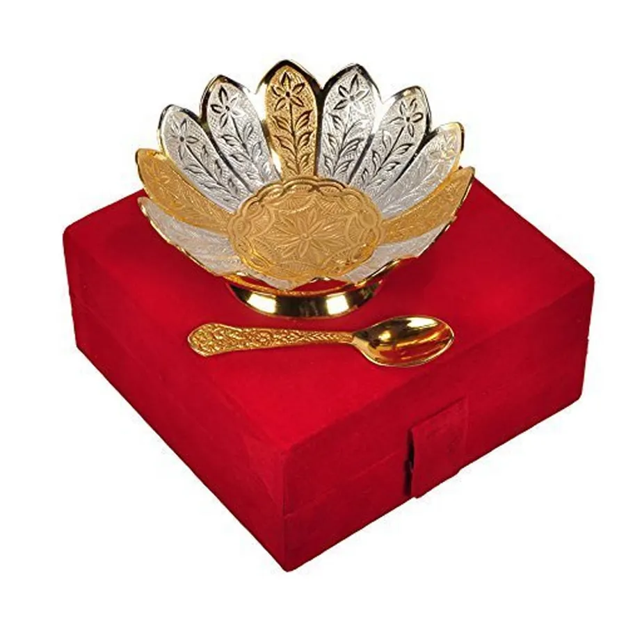 Brass Bowl with Spoon for Home Decore — wholesale Home & Décor by the case