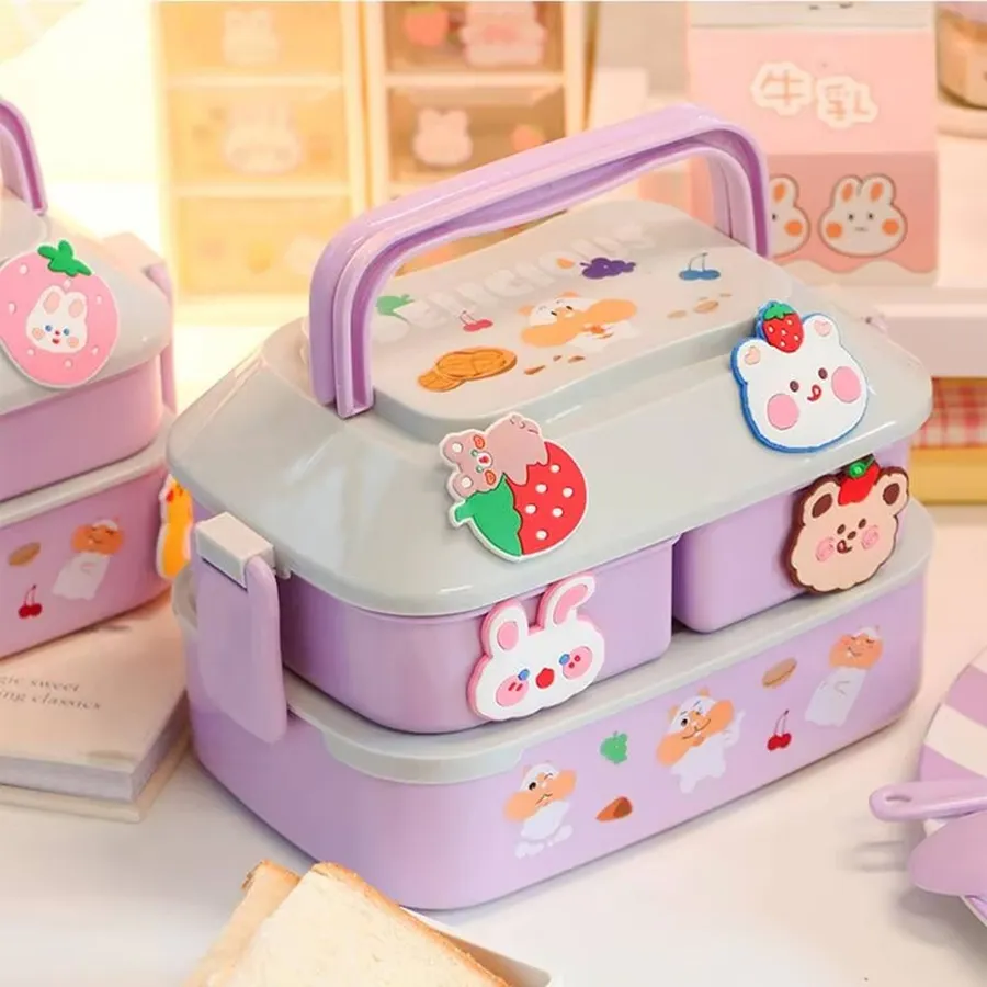 Microwave Portable Plastic Lunch Box For - Assorted — wholesale Bags & Backpacks by the case