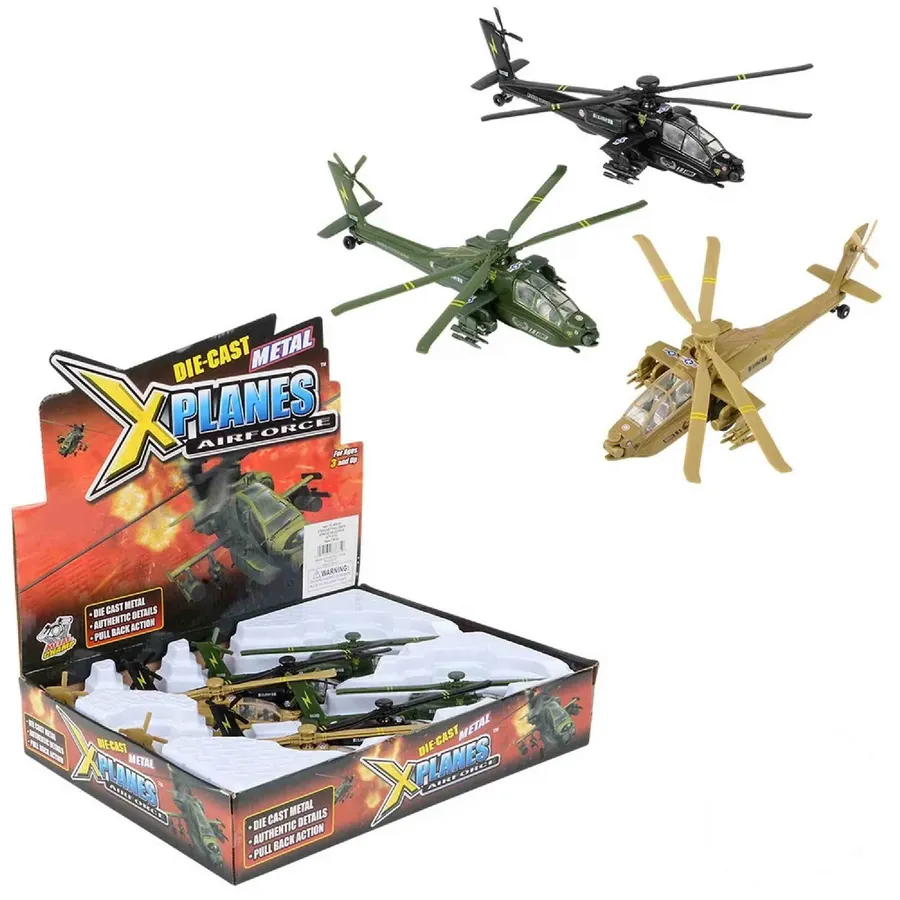 Diecast Pullback Helicopter Kids Toy — wholesale Toys & Games by the case