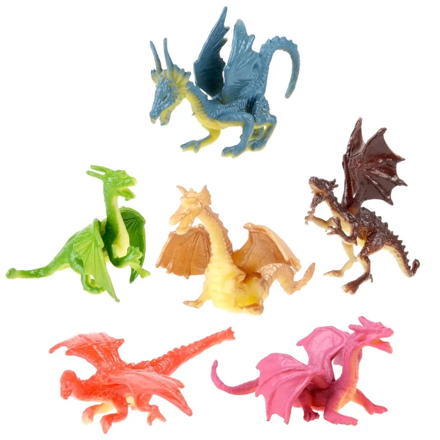 Playing Dragon Figurine For Kids - Assorted — wholesale Home & Décor by the case