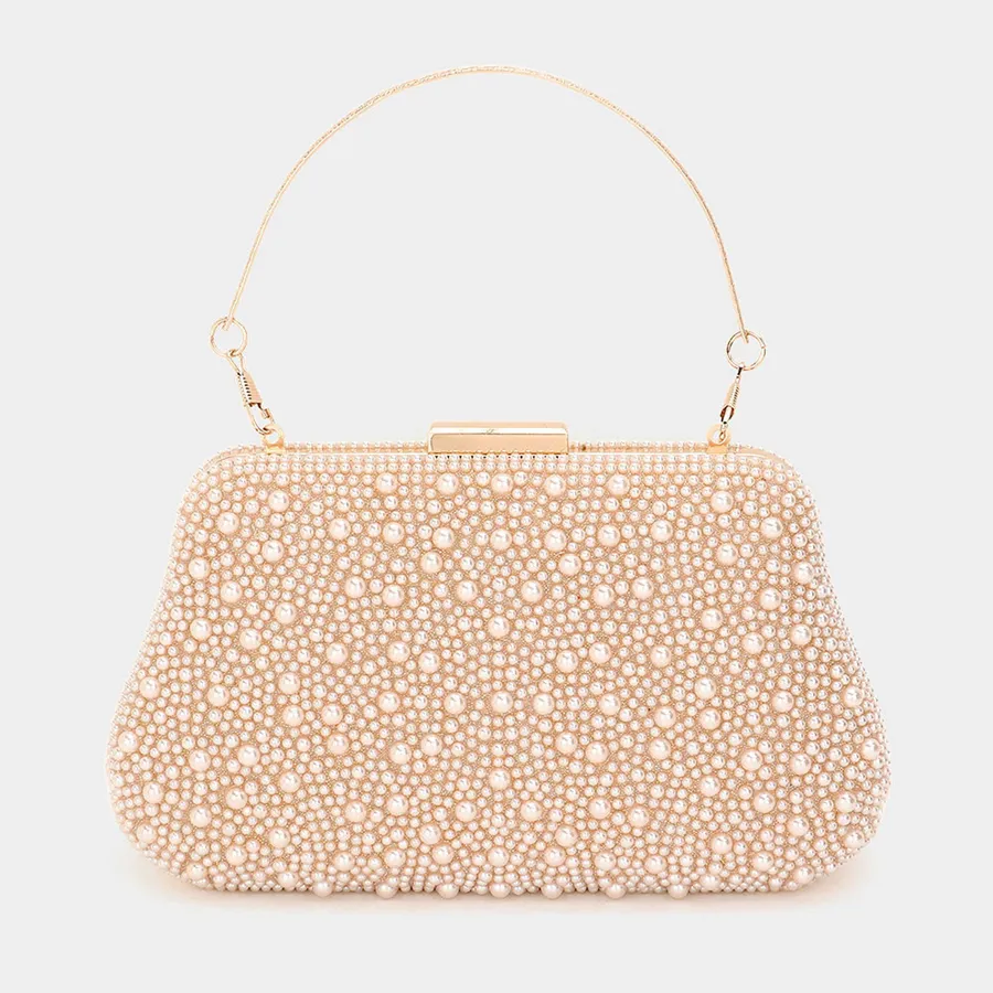 Pearl Evening Clutch Bag - Convertible Crossbody Strap — wholesale Bags & Backpacks by the case