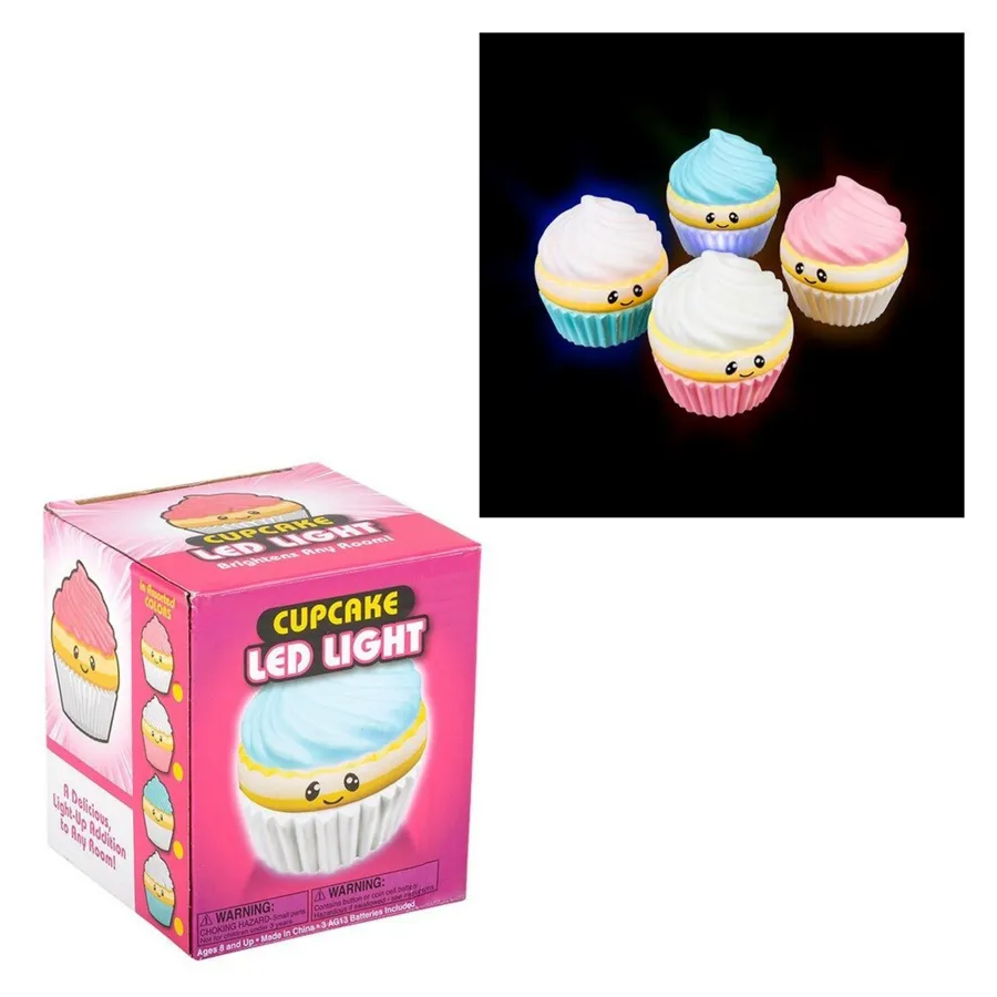 Cute Mini Cupcake LED Light Lamp For Home Decor - Assorted — wholesale Home & Décor by the case