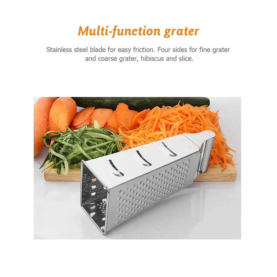 Stainless Steel Box Grater Shredder Durable In Bulk. — wholesale More Wholesale Goods by the case