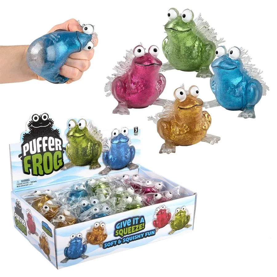 Metallic Puffer Fidget Frog Kids Toy — wholesale Fidgets & Sensory by the case