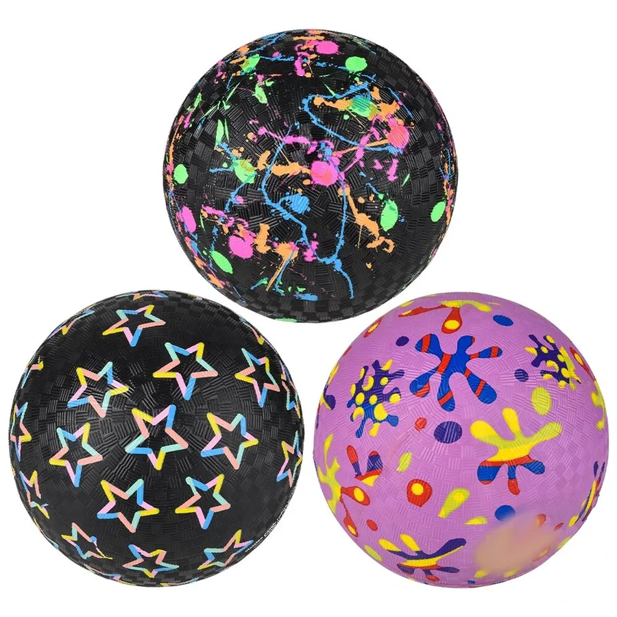 Neon Printed Themed Ball For Kids - Assorted — wholesale Toys & Games by the case