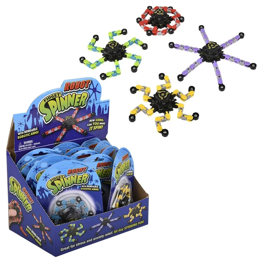 Deformable Robot Fingertip Spinner Toys In Bulk — wholesale Toys & Games by the case