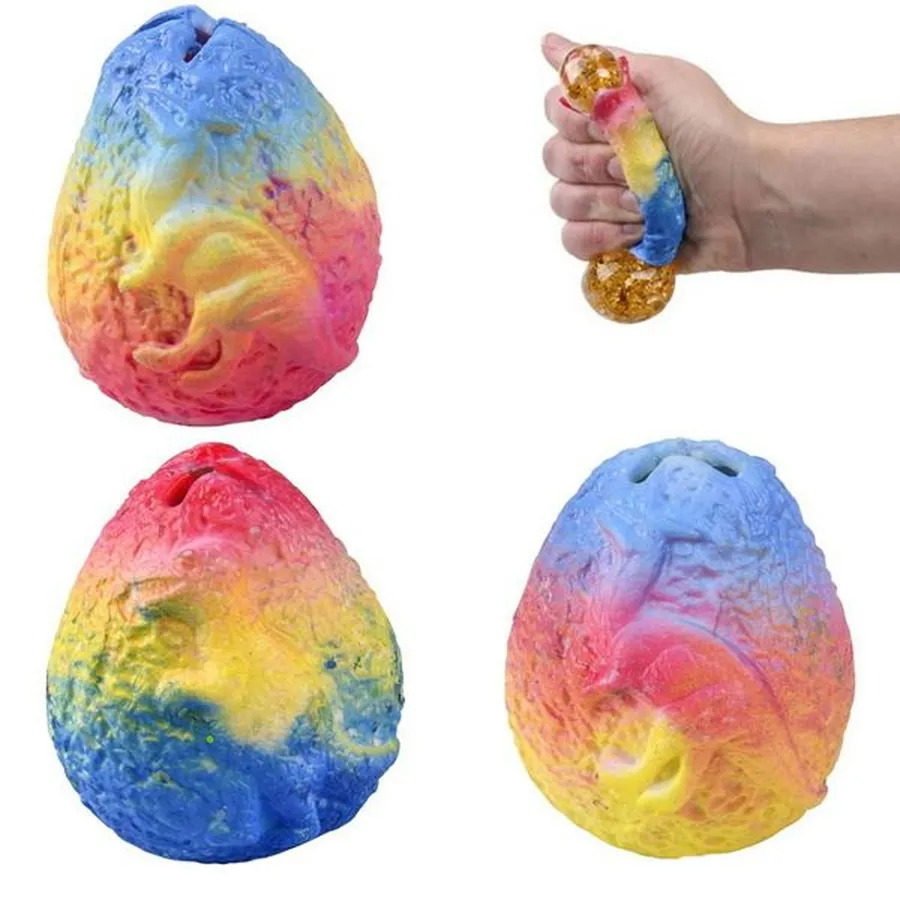 Rainbow Dinosaur Egg Bead Stress Relief Keeraft Home Gifts — wholesale Fidgets & Sensory by the case
