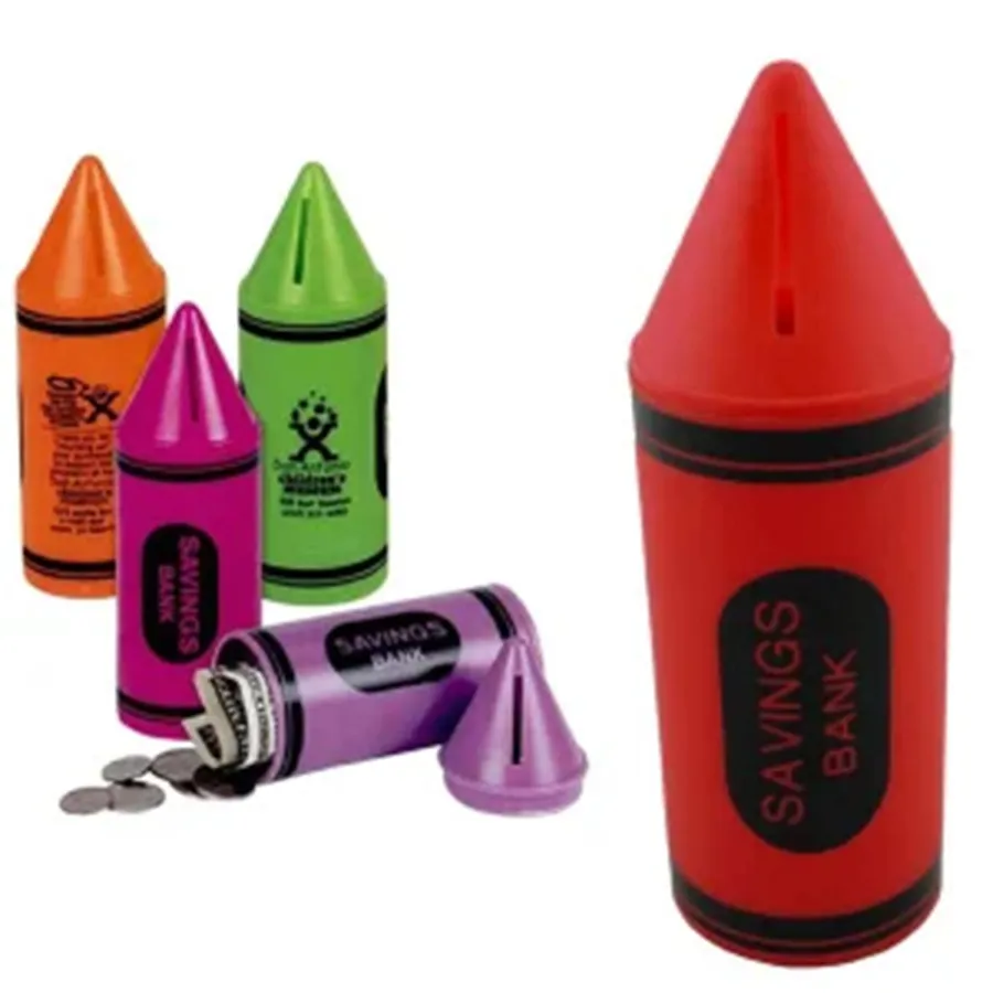Crayon Savings Money Coin Banks - Assort Keeraft Home Gifts — wholesale Bags & Backpacks by the case