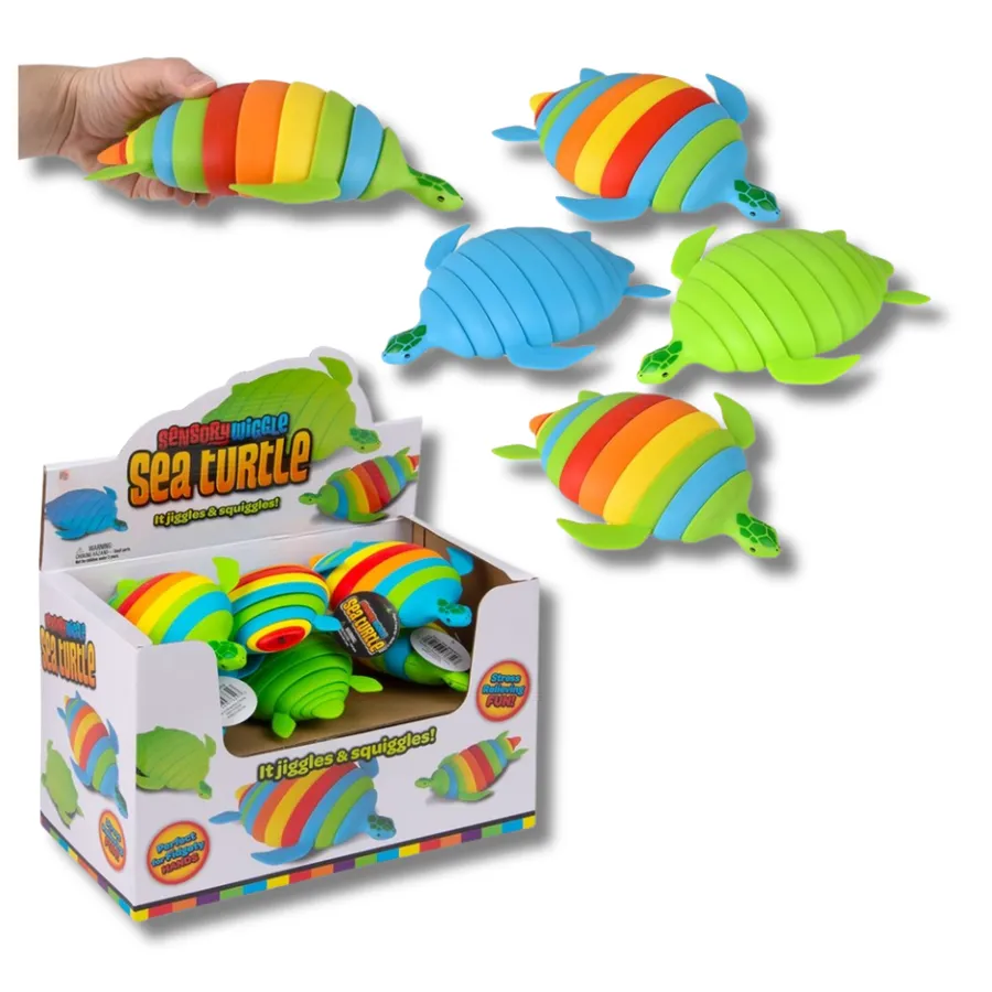 Rainbow Sea Turtle Sensory Fidget Kids Toy- Assorted — wholesale Fidgets & Sensory by the case