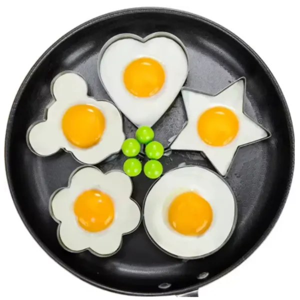 Egg & Pancake Ring — Kitchen Essentials | Stainless Steel | Food-Grade Silicone — wholesale Kitchen & Drinkware by the case
