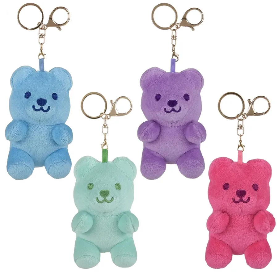 Yummy Bear Plush Clip On Keychain - Assorted — wholesale Plush & Squishies by the case